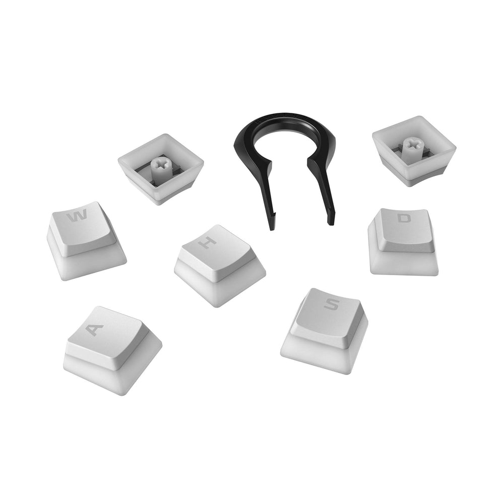 HP Pudding Keycaps - PBT White