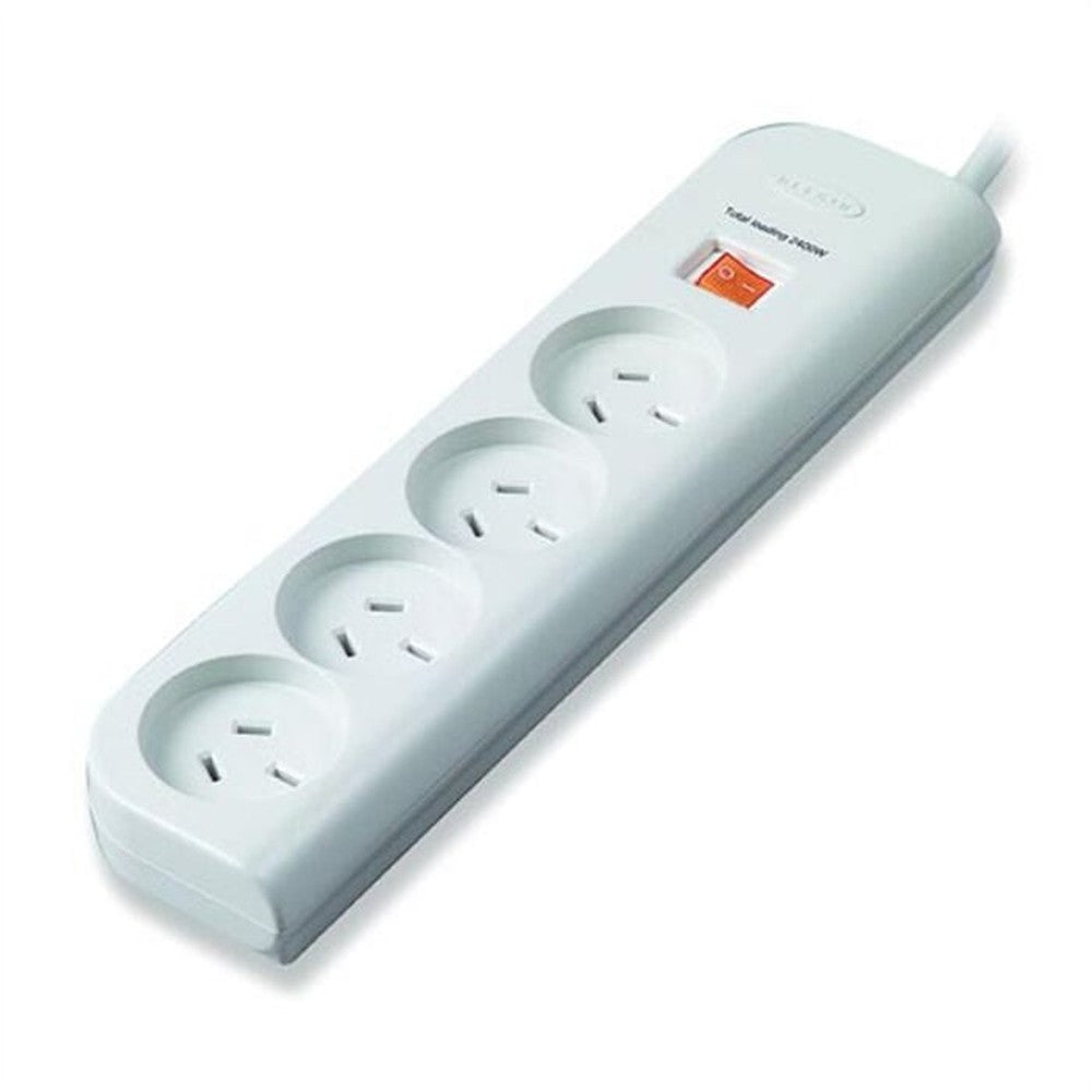 Belkin F9E400 4-Outlet Economy Surge Protector with 1M Power Cord, Tough, impact resistant ABS plastic housing, prevents scratches, dents & rust,2YR