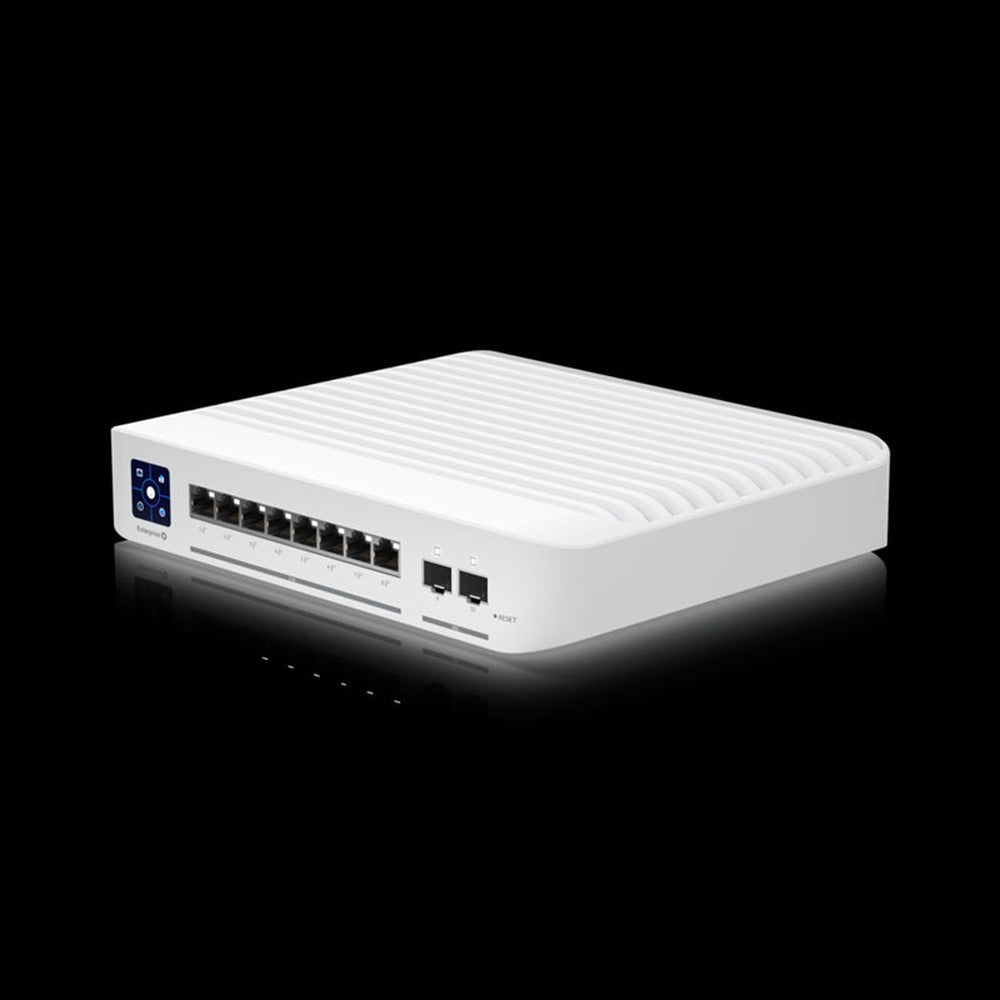 Ubiquiti Switch Enterprise 8-port PoE+ 8x2.5GbE, Ideal For Wi-Fi 6 AP, 2x 10g SFP+ Ports For Uplinks, Managed Layer 3 Switch, Incl 2Yr Warr