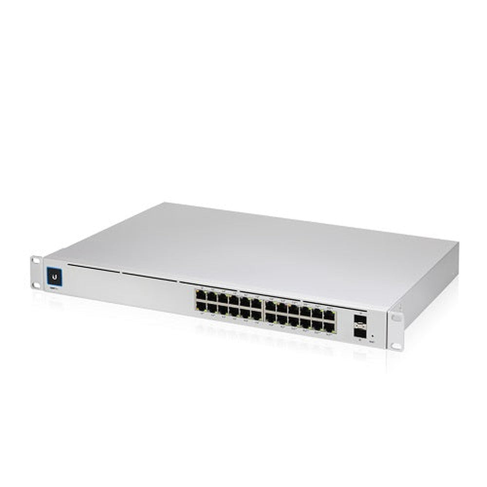 Ubiquiti UniFi 24 port Managed Gigabit Layer2 & Layer3 Switch, Auto-sensing 802.3at PoE+ & 802.3bt PoE, SFP+, Touch Display - 400W GEN2, Incl 2Yr Warr