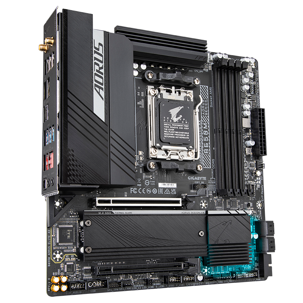 Gigabyte AMD AM5 MATX B650M AORUS ELITE AX