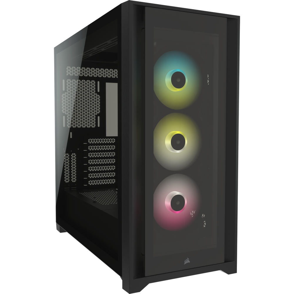 Corsair iCUE 5000X RGB Tempered Glass Mid-Tower Smart Case Black