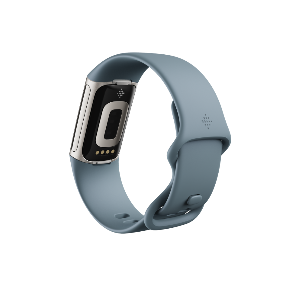 FITBT CHARGE 5STEEL BLUE/PLATINUM STAINLESS STEEL