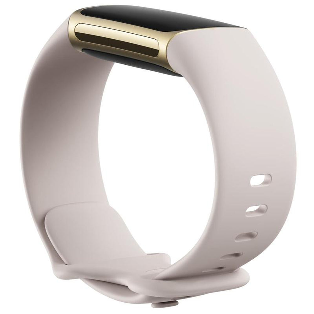 FITBT CHARGE 5LUNAR WHITE/SOFT GOLD STAINLESS STEEL
