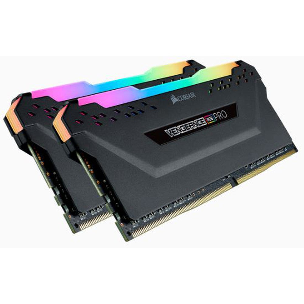 CORSAIR Vengeance RGB PRO  DDR4 3200MHz 16GB 2x 288 DIMM Unbuffered 16-18-18-36 black Heat spreader1.35V XMP 2.0for AMD Ryzen