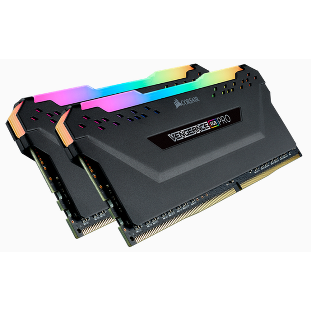 CORSAIR Vengeance RGB PRO  DDR4 3600MHz 16GB 2x 288 DIMM Unbuffered 18-22-22-42 black Heat spreader1.35V XMP 2.0for AMD Ryzen
