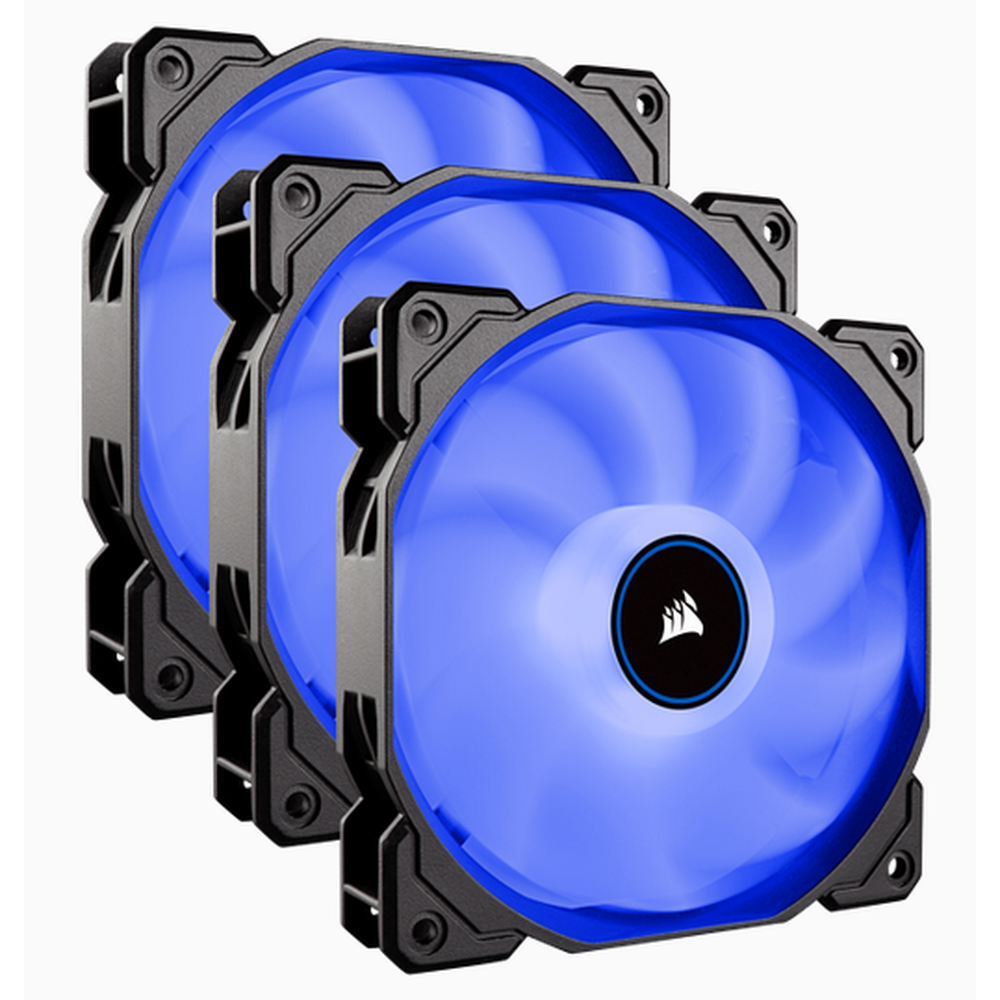 CORSAIR AF120 LED Low Noise Cooling Fan Triple Pack - Blue