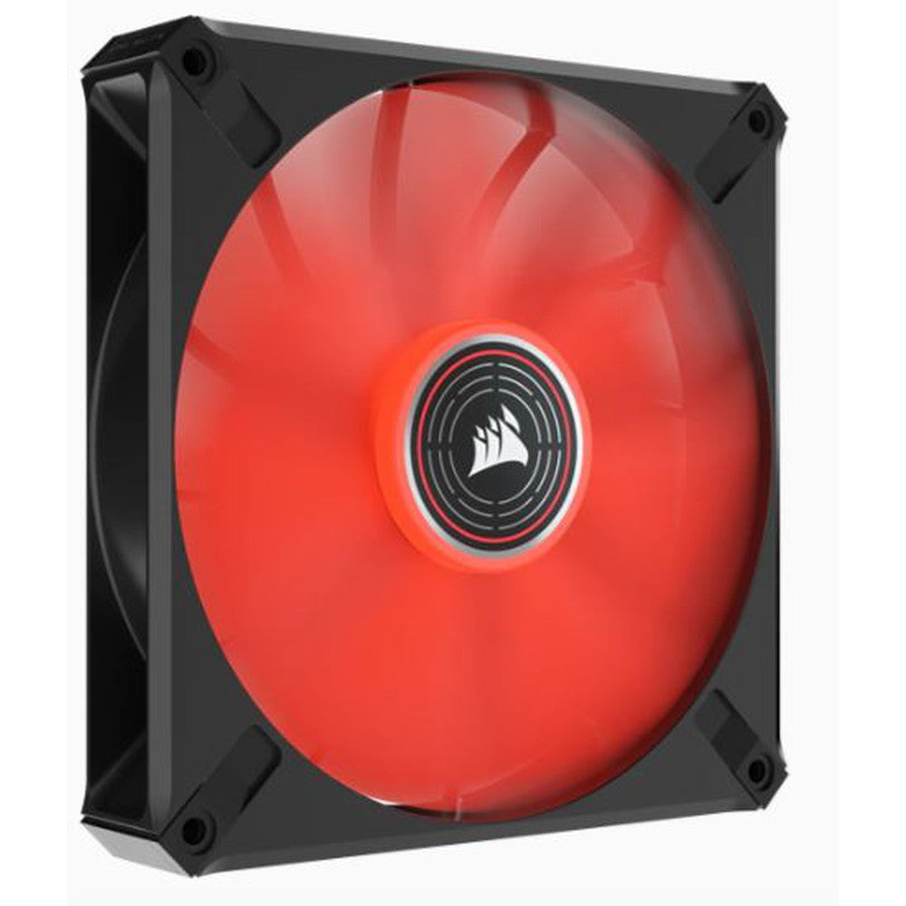 CORSAIR ML ELITE Series ML140 LED ELITE 140mm Magnetic Levitation Red LED Fan with AirGuide Single Pack