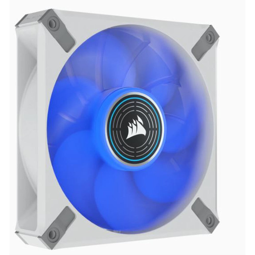 CORSAIR ML ELITE Series ML120 LED ELITE WHITE 120mm Magnetic Levitation Blue LED Fan with AirGuide Single Pack