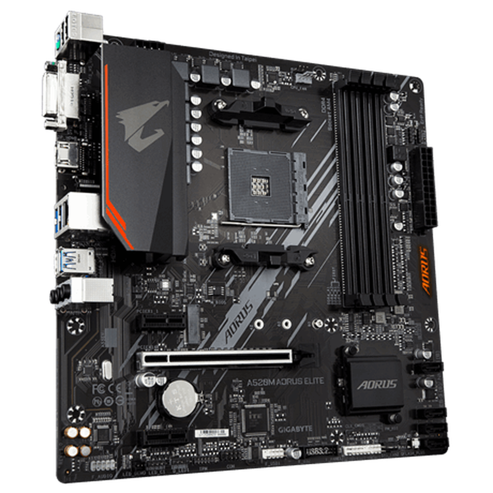 Gigabyte AMD A520 AORUS MBwPure Digital VRM Solution GIGABYTE Gaming LAN wBndwdth Mngmnt PCIe 3.0 x4 M.2 RGB FUSION 2.0 Smart Fan 5 Q-Flash Plus
