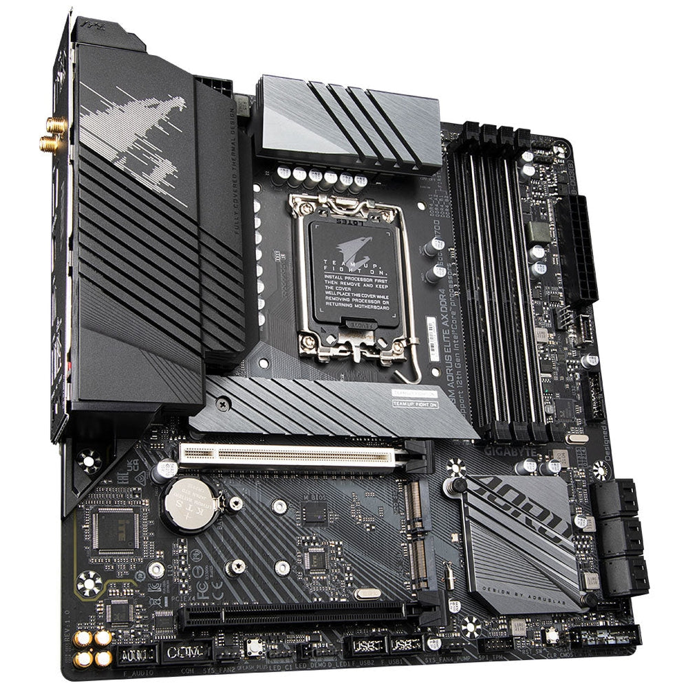 Gigabyte Intel Z690 AORUS MB w Direct 12+1+2 Phases Digital VRM PCIe 5.0 Fully Covered Thermal 3 PCIe 4.0 M.2 with Thermal Guard Intel 2.5GbE