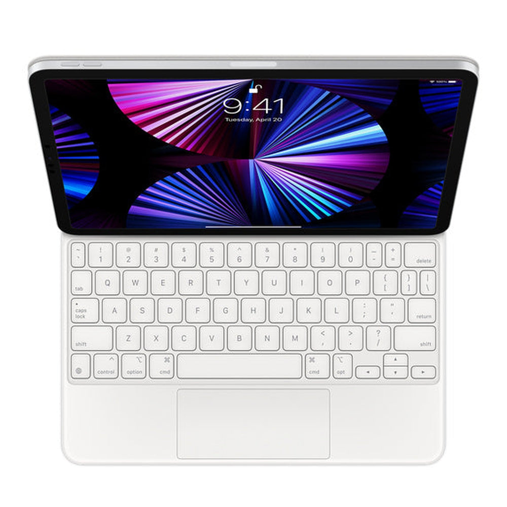 Apple Magic Keyboard for iPad Pro 11-inch (2nd 3rd generation) and iPad Air (4th-5th generation) - US English - White
