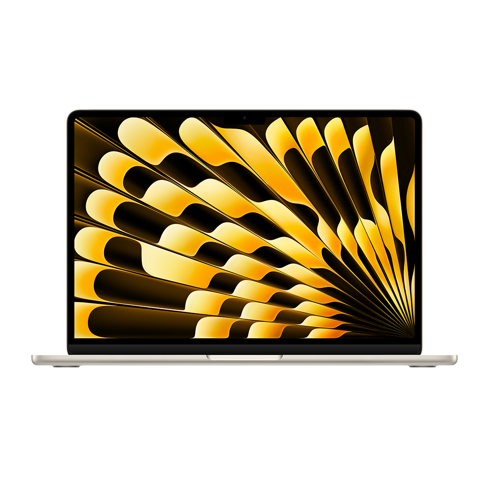 Apple 13-inch MacBook Air: Apple M3 chip with 8-core CPU and 10-core GPU 8GB 512GB SSD - Starlight