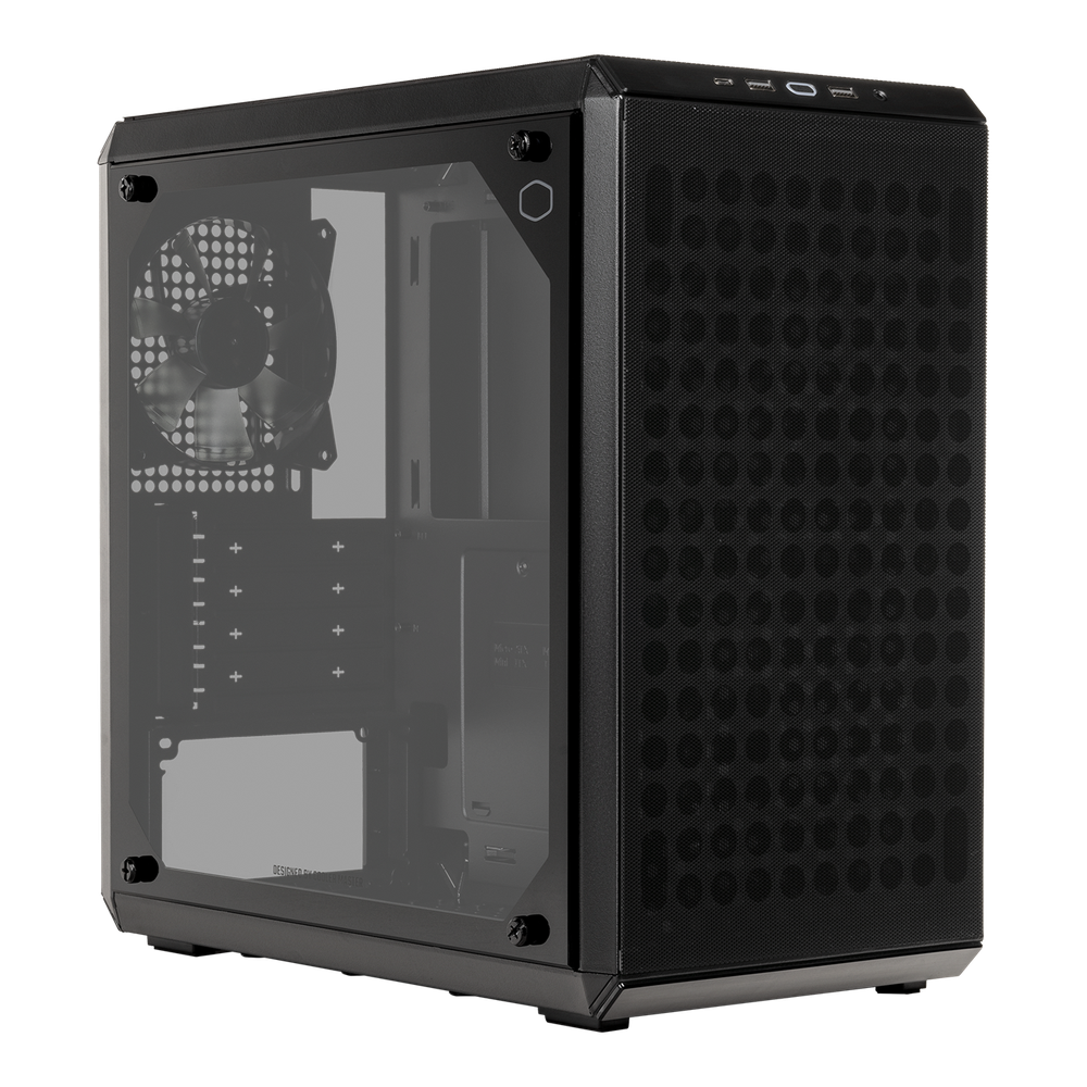 Q300L V2 mATX Tempered Glass Side Panel Minimized Dimensions with ATX PSU Support USB 3.2 Gen 2x2 Type C (20GB) Support Redesigned Patterned Dust