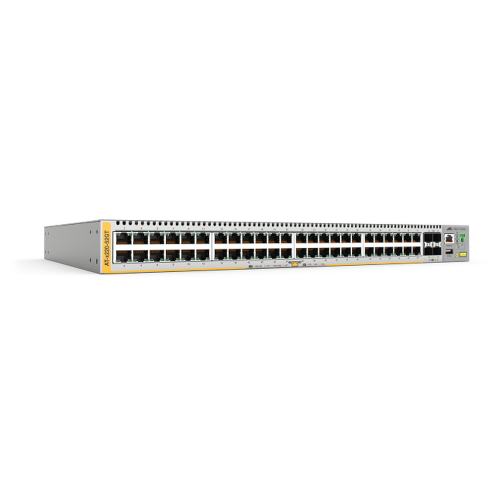 Allied Telesis 48-port 10/100/1000T Layer2+ managed switch with fixed single power supplies AU Power Cord.