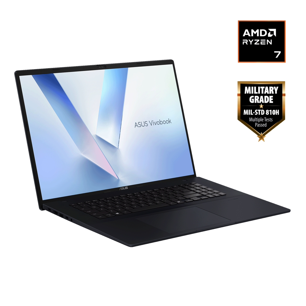 ASUS Vivobook 18 - AMD RYZEN 7 260/18.0"/WUXGA (1920 x 1200) 16:10 aspect ratio/DDR5 16G+16G[ON BD.]/1TB PCIEG4/Quiet Blue/Win11 Home/1YR