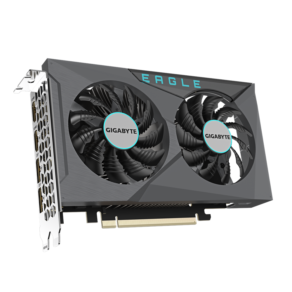 Gigabyte Nvidia GeForce RTX 3050 EAGLE OC 6G;GV-N3050EAGLE OC-6GD;NVIDIARTX 3050/REV1.0;PCI-E 4.0 x8/6 GB GDDR6/96 bit;DP*2/HDMI*2