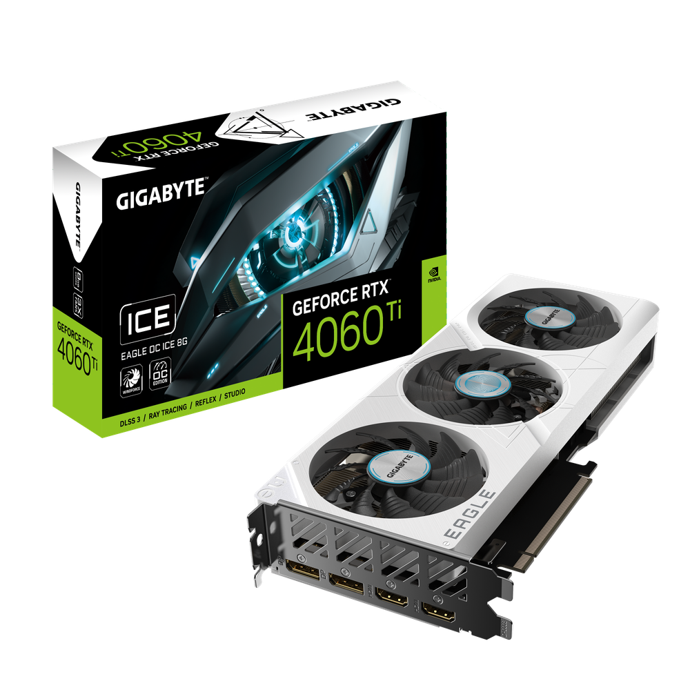 Gigabyte Nvidia GeForce RTX 4060 TI/REV 1.0 PCI-E 4.0 x8/8 GB GDDR6/128 bit DPx2/HDMIx2