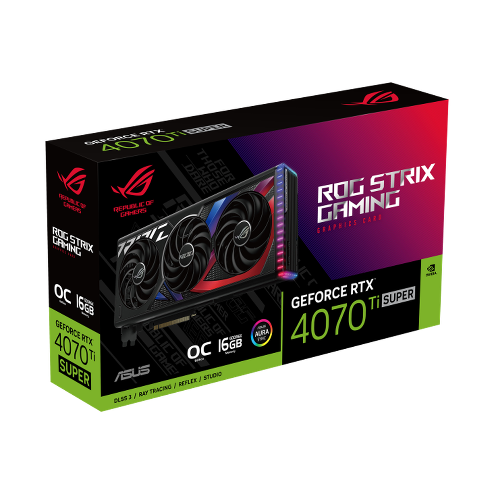 Asus NVIDIA ROG-STRIX-RTX4070TIS-O16G-GAMING//RTX4070TIS HDMI*2DP*316GD6X