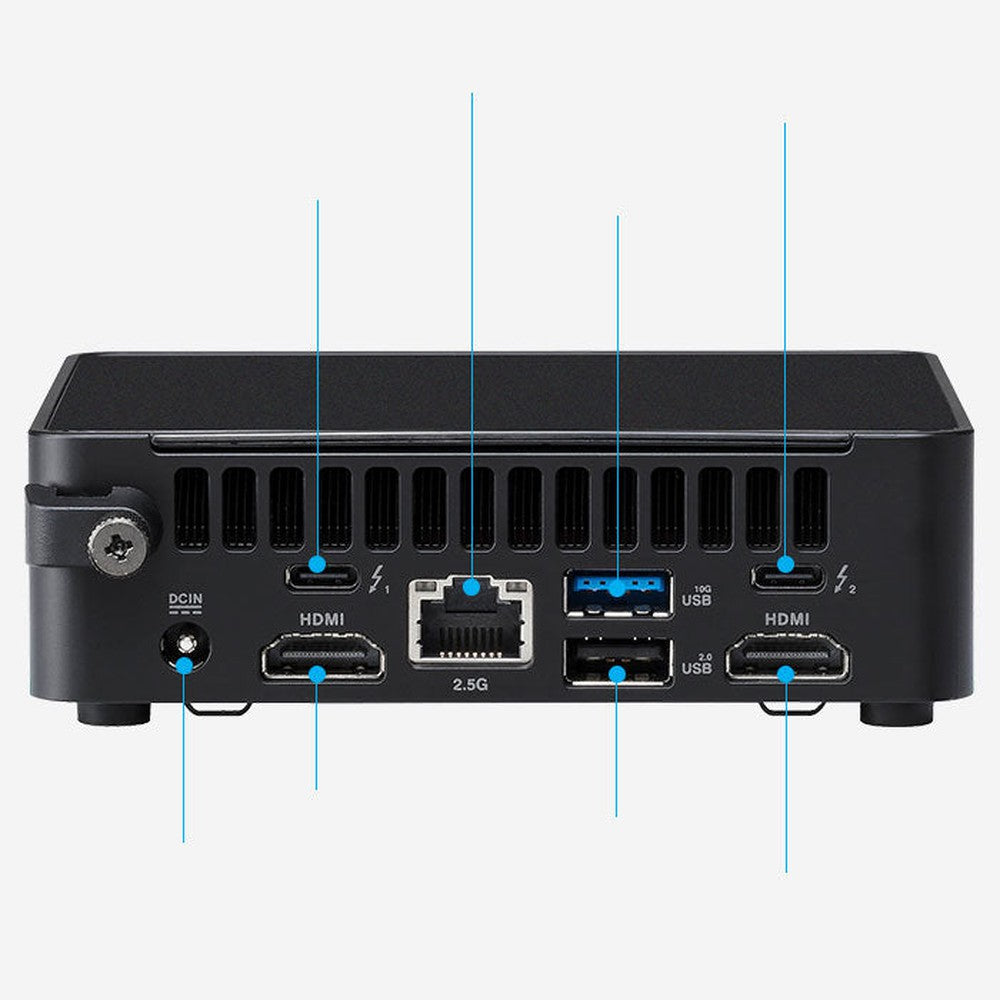 ASUS NUC 13 PRO Arena Canyon Kit (L6) RPL-P 28W (i7-1360P) AX211.NGWG.NV Slim Kit - No Cord requires AC06C05AU