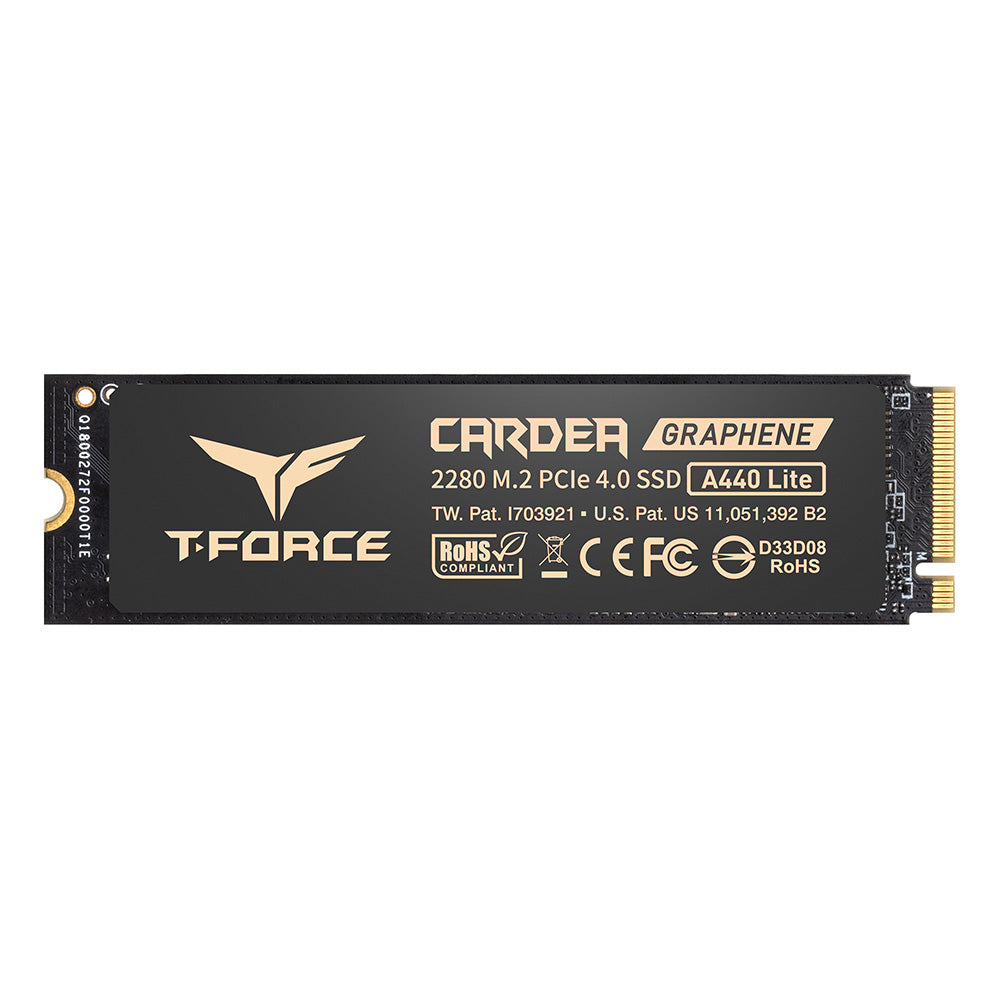 T-FORCE A440 Lite M.2-2280 Internal SSD PCI-E 1TB Read 7400MB/s Write 6400MB/s 5-year limited