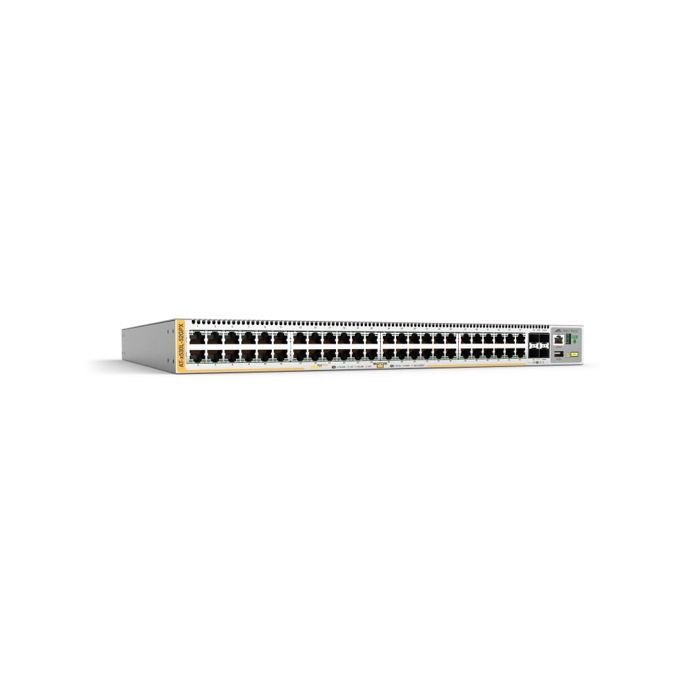 Allied Telesis 48-port 10/100/1000T stackable L3 switch with 4 x SFP+ ports and 2 fixed power supplies AU Power Cord