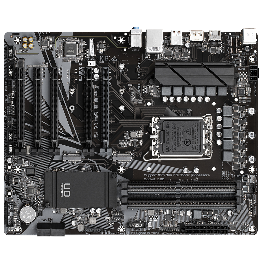 Intel B660 Motherboard with 8+2+1 Phases Hybrid Digital VRM with MOS Heatsink 2 x PCIe 4.0 M.2 Gaming LAN Rear USB 3.2 Gen 2x2 Type-C RGB FUSION