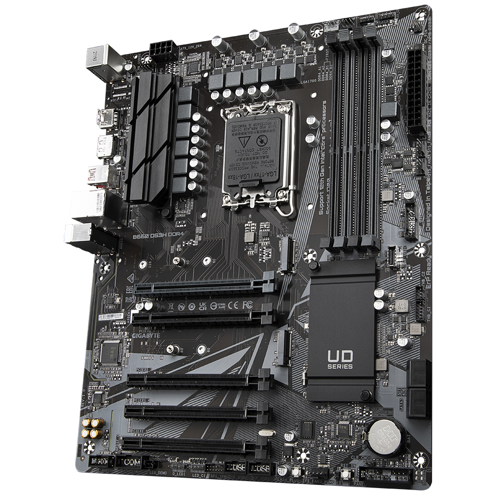 Intel B660 Motherboard with 8+2+1 Phases Hybrid Digital VRM with MOS Heatsink 2 x PCIe 4.0 M.2 Gaming LAN Rear USB 3.2 Gen 2x2 Type-C RGB FUSION