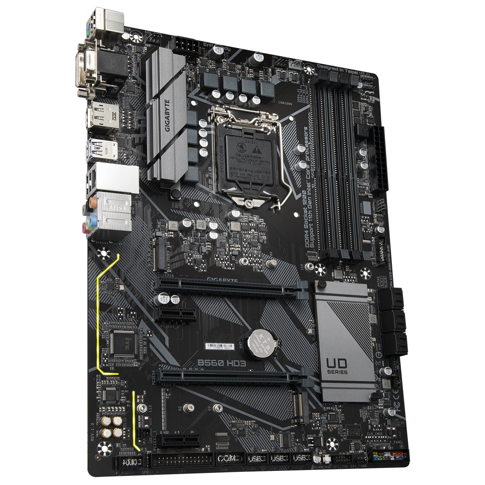 Gigabyte INTEL B560 Ultra Durable MB w Dual NVMe PCIe Gen3 M.2 Slots GIGABYTE Gaming GbE LAN with Bandwidth Management ALC1200 High Quality Audio