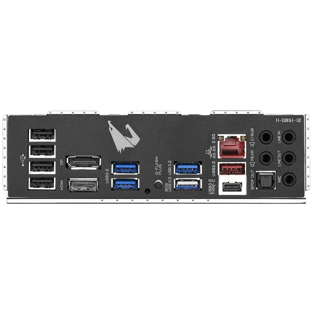 Gigabyte AMD B550 AORUS MB w 10+2 Phases Digital Twin Power DesignPCIe 4.0 x16 Slot Dual PCIe 4.0 3.0 x4 M.2
