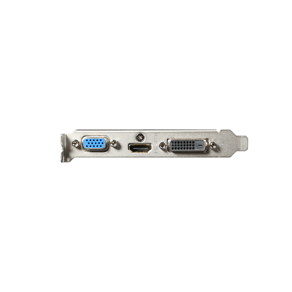 Gigabyte NVIDIA GeForce GT 710 GPU 2048MB DDR3 memory and 64-bit memory interface 954MHz Dual-link DVI-D / D-Sub / HDMI