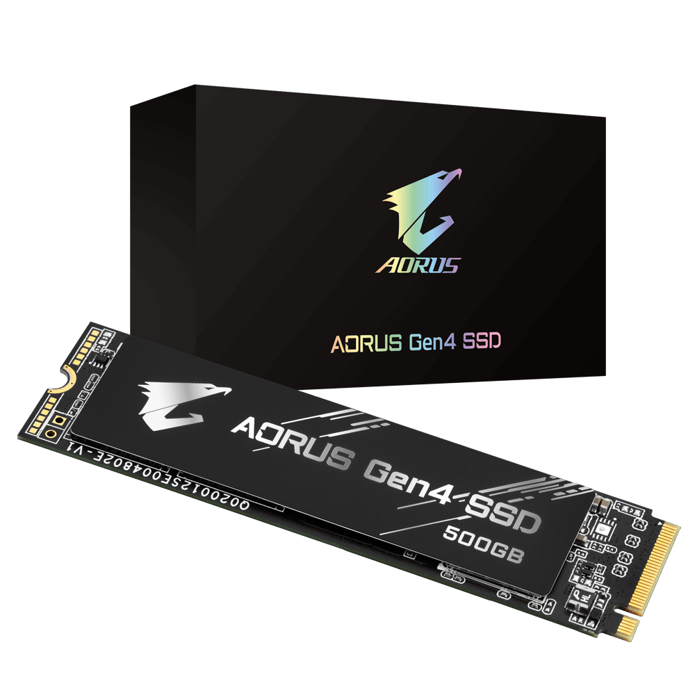 Gigabyte AORUS Gen4 SSD 500GB PCI-Express 4.0 x4 NVMe 1.3 5Y
