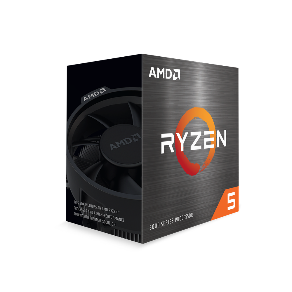 AMD Ryzen 5 5600X 6-Core/12 Threads Max Freq 4.6GHz 35MB Cache Socket AM4 105W With Wraith Stealth cooler