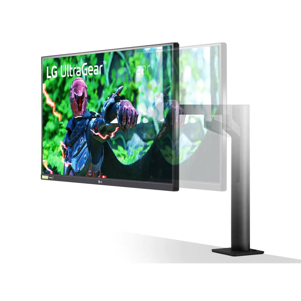 LG Monitor 27inchUltraGear QHD Nano IPS 1ms 144Hz HDR G-SYNC Compatibility Monitor w/ Ergo Stand 2560x1440 NVIDIA G-SYNC Compatible HDMI (2)