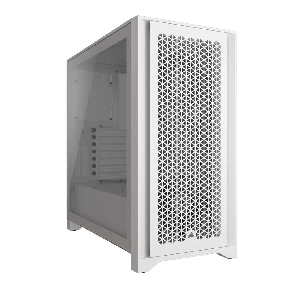 iCUE 4000D RGB Airflow Tempered Glass Mid-Tower True White