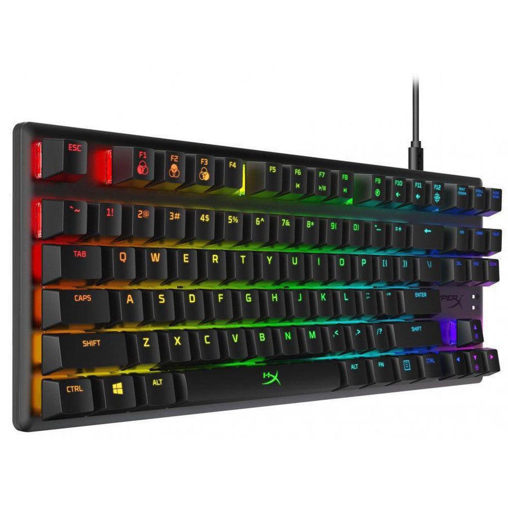 HP HyperX Alloy Origins Core - Mechanical Gaming Keyboard - HX Red (US Layout) Tenkeyless with detachable cable Three adjustable keyboard angles