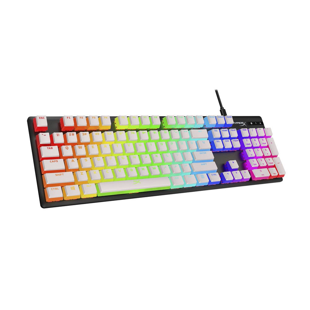 HP HyperX Pudding Keycaps - Full Key Set - PBT - White (US Layout) translucent keycaps (pudding)