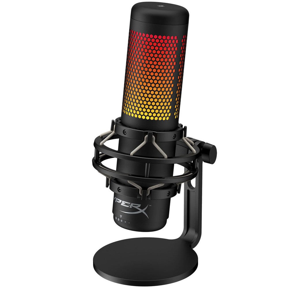 HP HyperX QuadCast S - Gaming USB Microphone (Black-Grey) - RGB Lighting