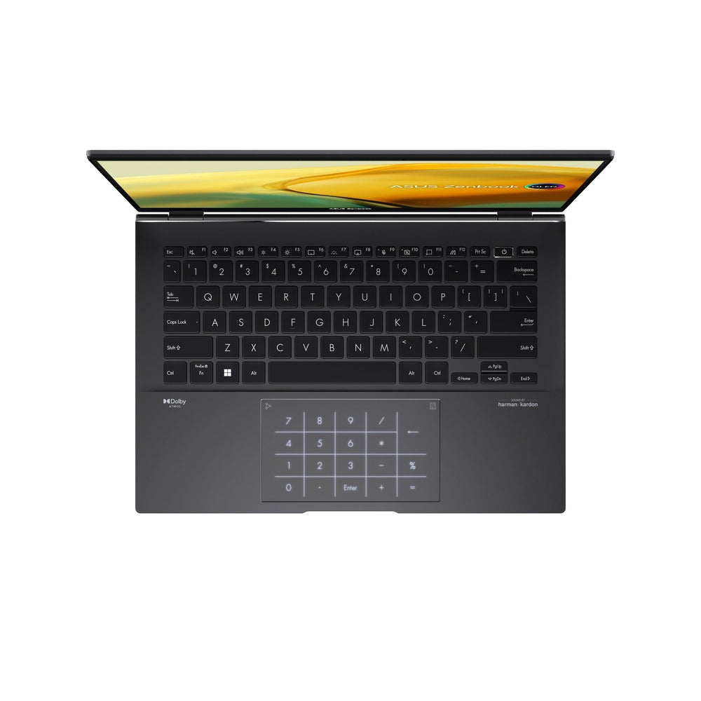 Asus Zenbook 14" WQXGA OLED R7-5825U 16GB 512GB NumPad 1xHDMI2.0b 1xUSB-A 2xUSB-C Win11-H Sleeve 1YR
