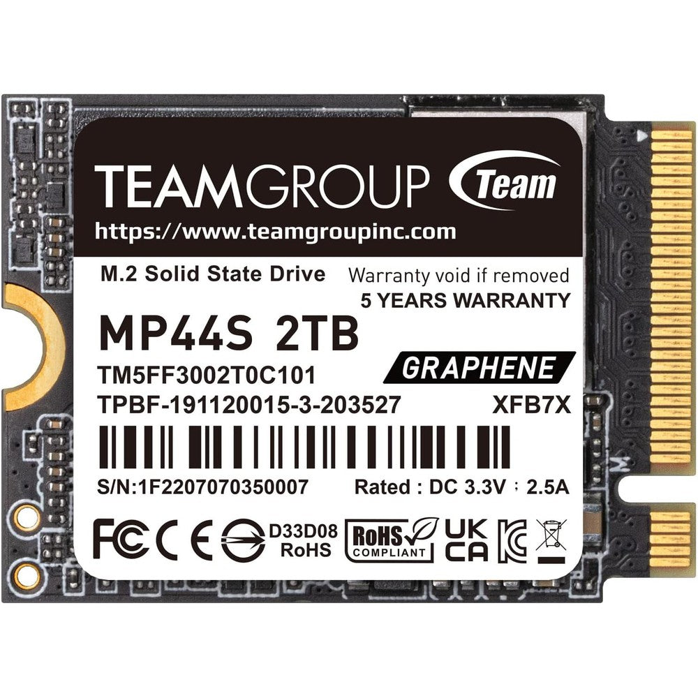TEAM MP44S 2TB M.2 2230 NVME PCIE 4.0 SSD