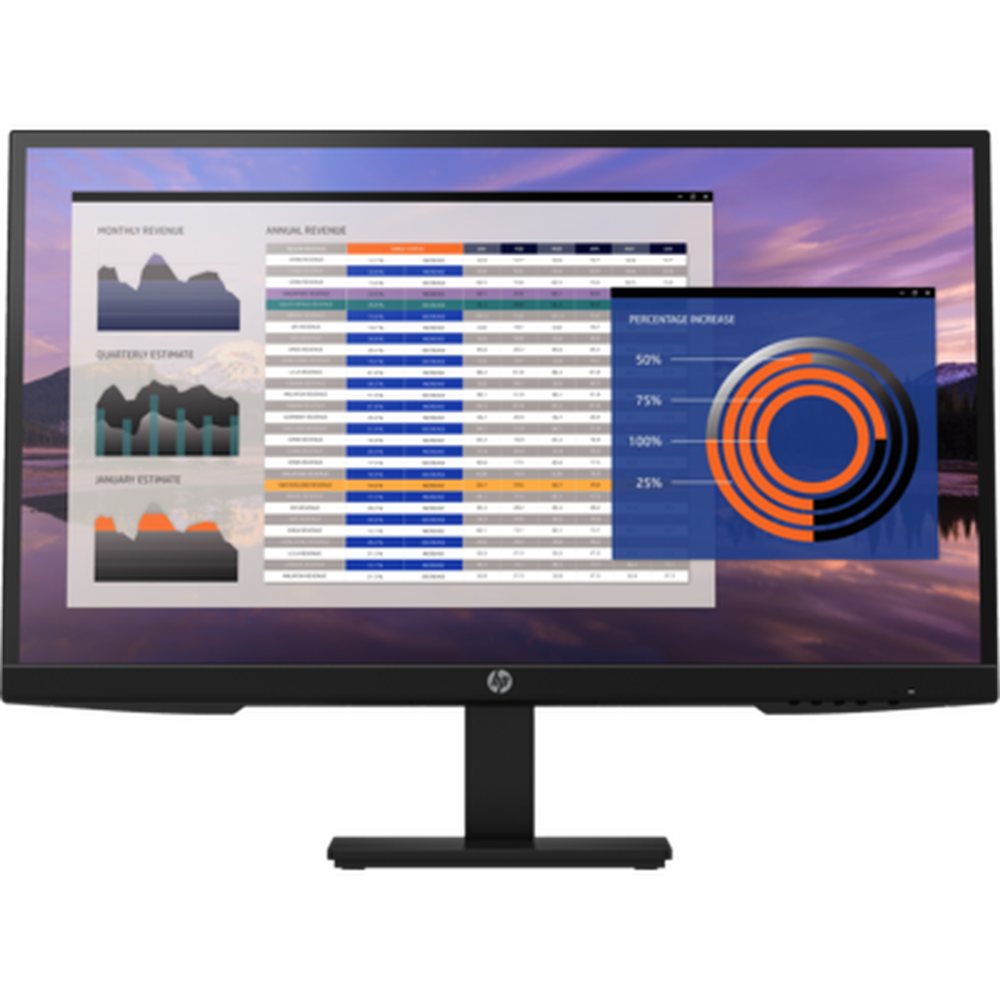 HP P27h G4 - 27.0" IPS 16:9 1920x1080 HEIGHT ADJUST SPEAKERS VGA+DP+HDMI Tilt Swivel Pivot 3 Yrs