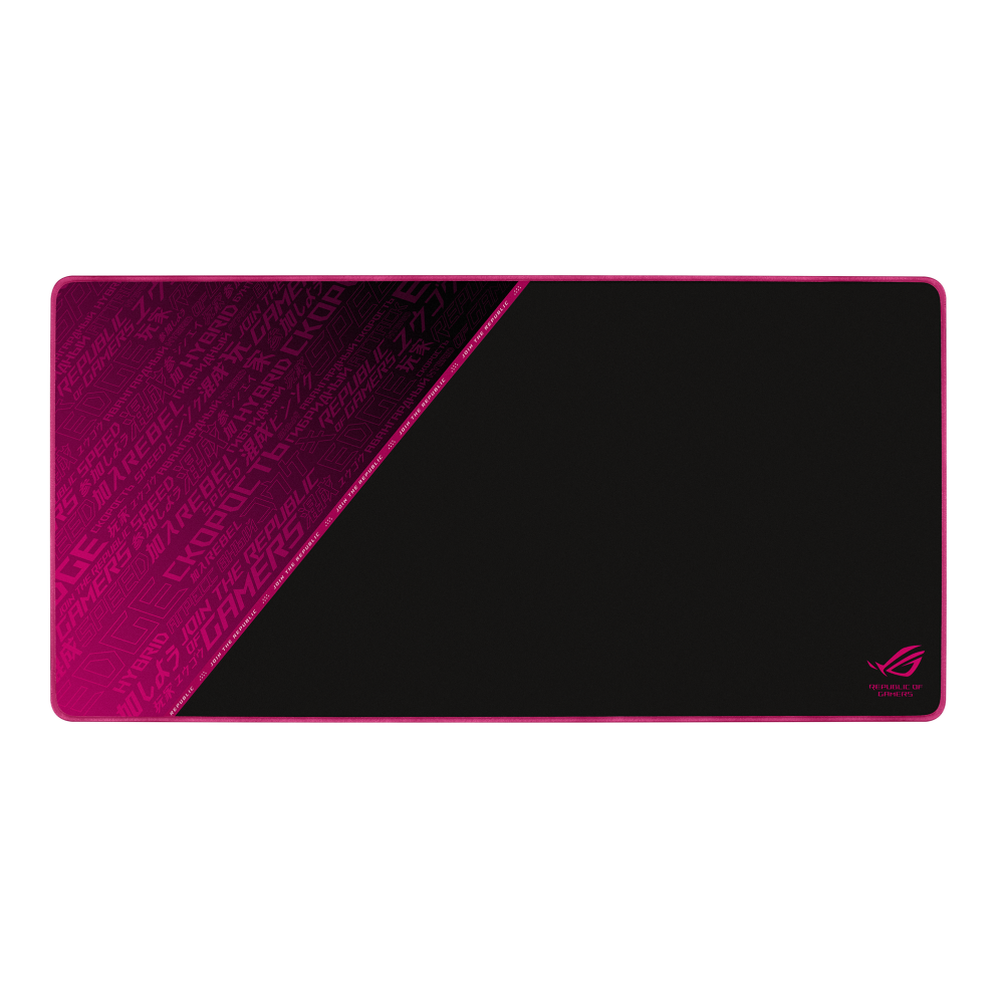 ASUS ROG Sheath Electro Punk Gaming Mousepad (Extra-large Gaming-optimized cloth surface Anti-fraying stitched frame and Non-slip rubber base)