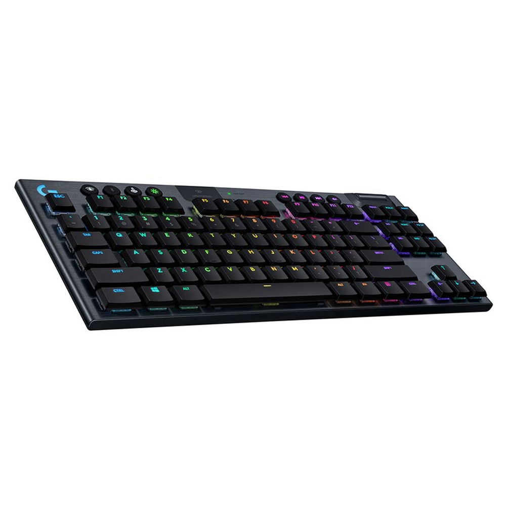 Logitech G915 TKL Tenkeyless LIGHTSPEED Wireless RGB Mechanical Gaming Keyboard Clicky