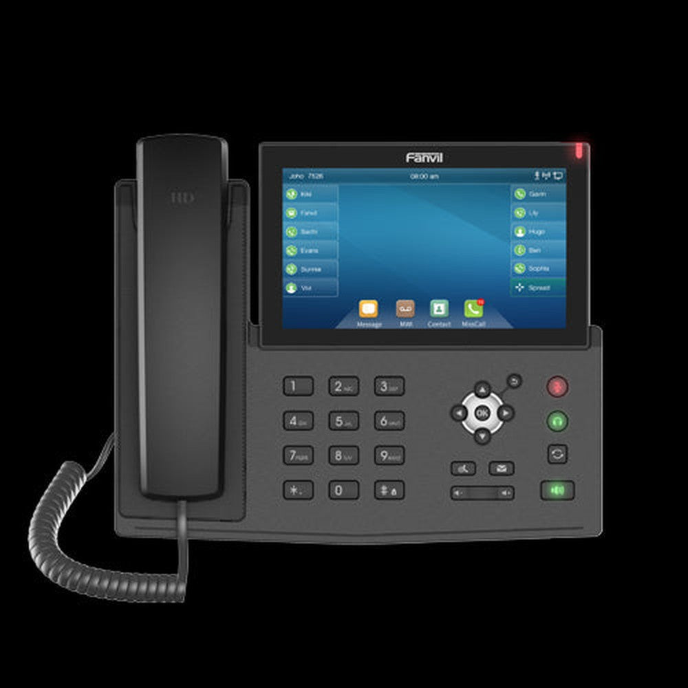 Fanvil X7 IP Phone, 7' Touch Colour Screen, Built In Bluetooth, Supports Video Calls, Upto 128 DSS Entires, 20 SIP Lines, *SBC Ready