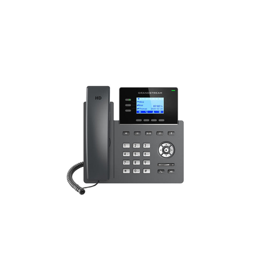 Grandstream GRP2603 Carrier Grade 3 Line IP Phone, 3 SIP Accounts, 2.98' LCD, 132x64 Screen, HD Audio, Wi-Fi, 5 way Conference, 1Yr Wtyf