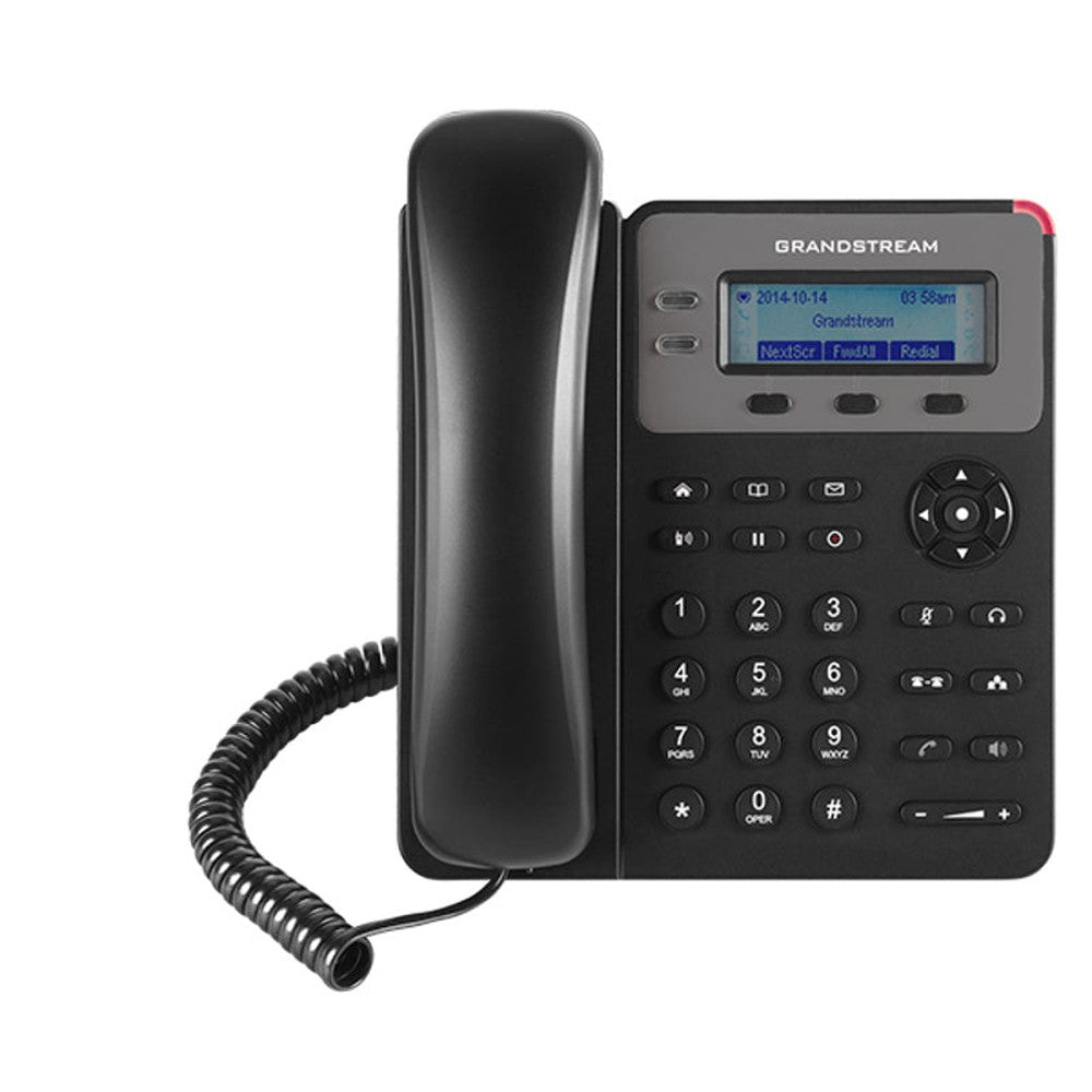 Grandstream GXP1615 1 Line IP Phone, 1 SIP Account, 132x48 Colour LCD Screen, HD Audio, Powerable Via PoE