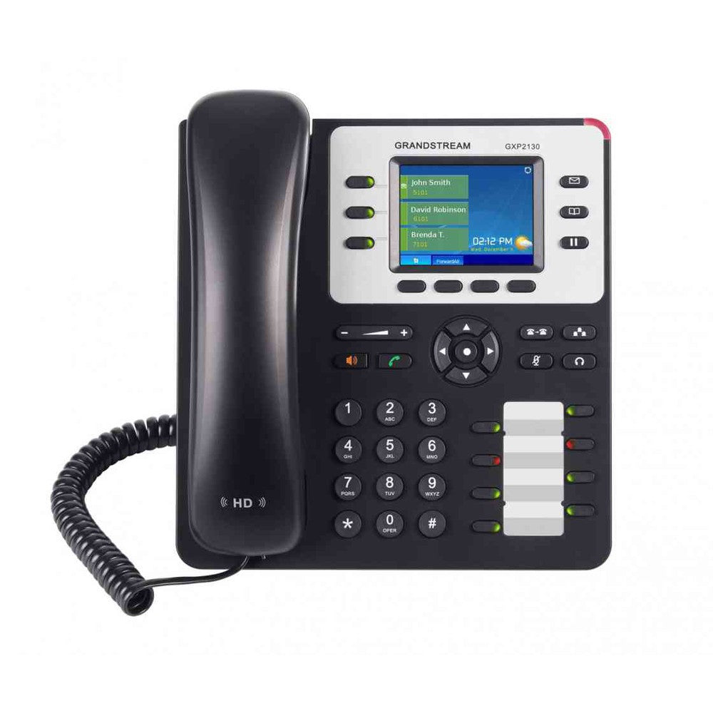 Grandstream GXP2130 3 Line IP Phone, 3 SIP Accounts, 320x240 Colour LCD Screen, HD Audio, Built-In Bluetooth