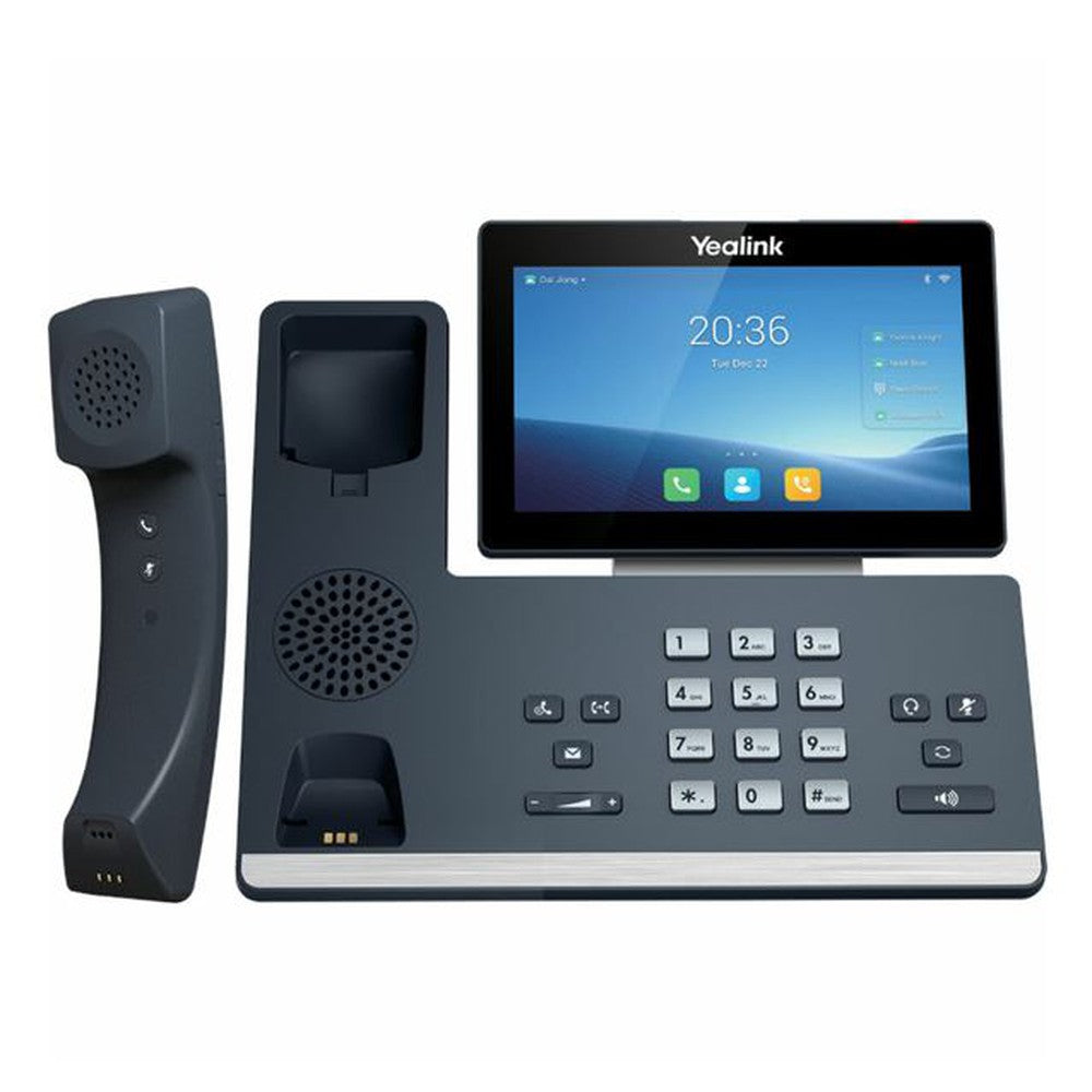 Yealink T58WP 16 Line IP HD Android Phone, colour touch screen, BT Handset (BTH58), HD voice, Dual Gig Ports, Built in Bluetooth & WiFi, USB 2.0 Port