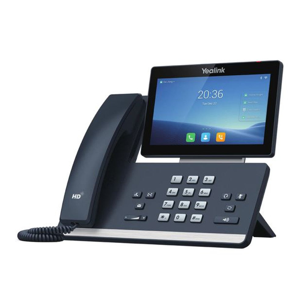 Yealink T58W 16 Line IP HD Android Phone, 7' 1024 x 600 colour touch screen, HD voice, Dual Gig Ports, Built in Bluetooth and WiFi, 2 x USB 2.0 Port,