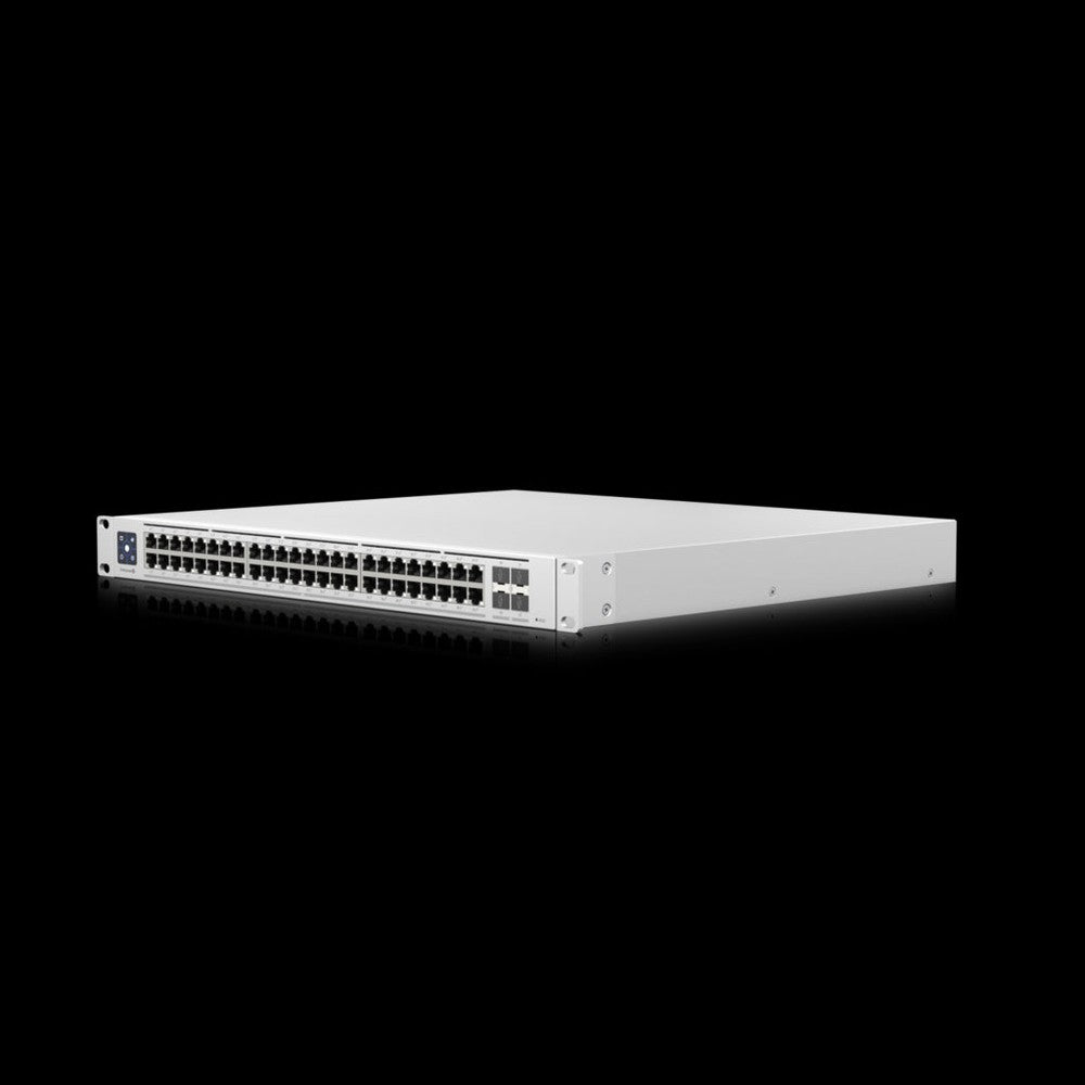 Ubiquiti Switch Enterprise 48-port PoE+ 48x2.5GbE Ports, For Wi-Fi 6 AP, 4x 10g SFP+ Ports For Uplinks, Managed Layer 3 Switch (720W),Incl 2Yr Warr